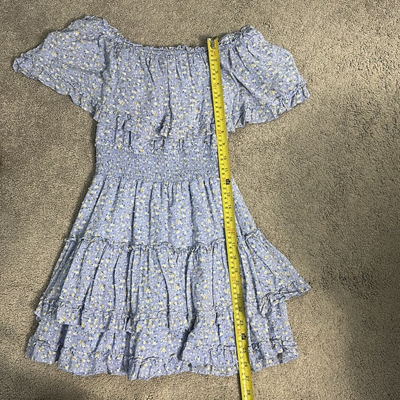 Purple floral tiered dress - Picture 6 of 6